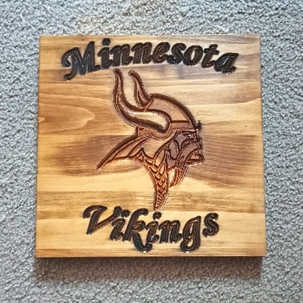 Minnesota Vikings Wooden Wall Art
